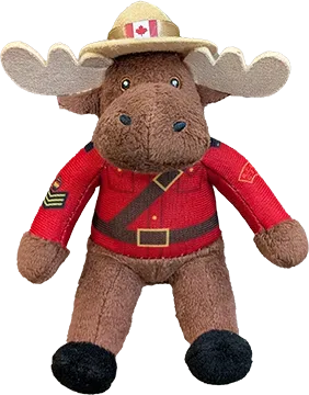Mini Wall Toy, 5 inch RCMP Sergeant Moose