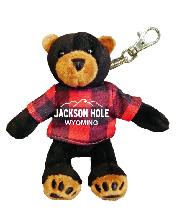 Zipper Pull, Black Bear, Jackson Hole Wyoming, Red Jack