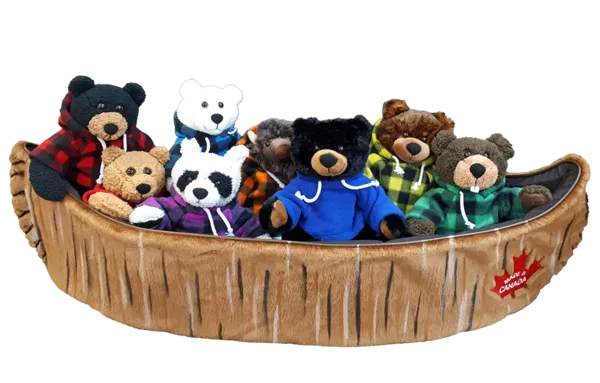 Display, 36 inch Plush Canoe