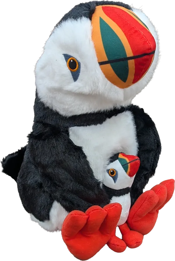 11 inch Puffin & Baby