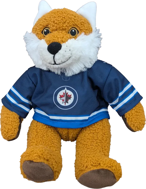 10 inch Curly Critter Fox, Winnipeg Jets