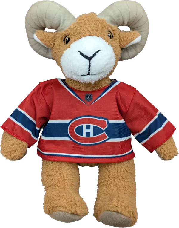 10 inch Curly Critter Ram, Montreal Canadiens Jersey