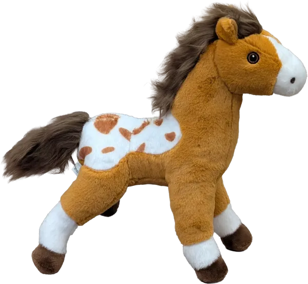 10 inch Standing Paint Horse-Brown & White