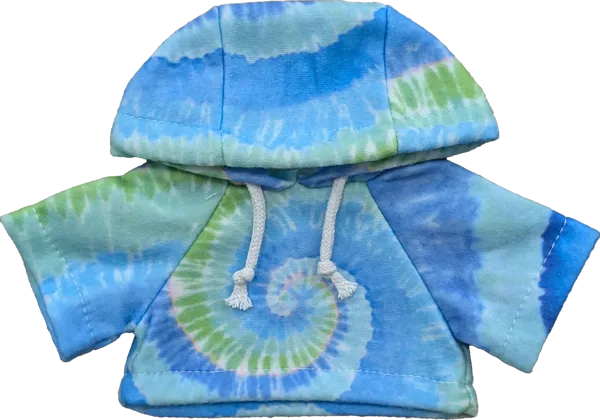 Small Cool Blue Tie-dye Hoody
