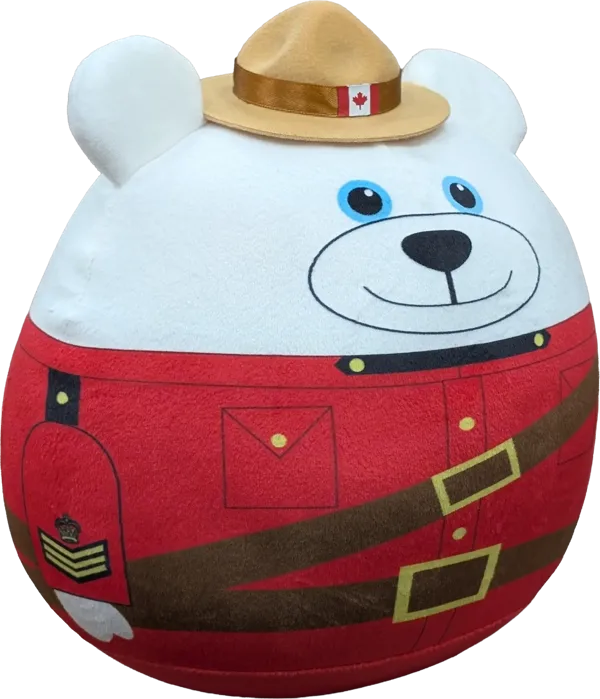 8 inch RCMP Cozy Critter Polar Bear