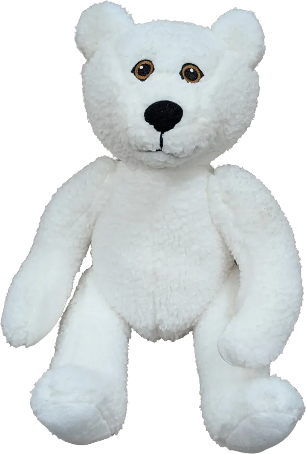 10 inch Curly Critter Polar Bear