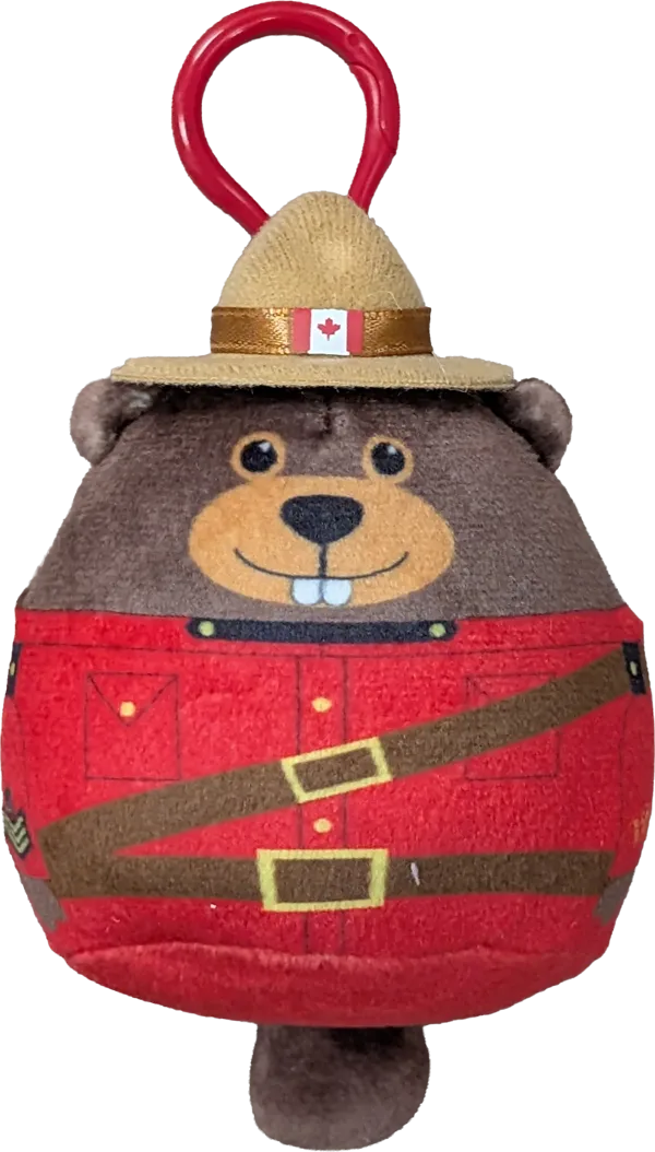 Backpack Clip, 3 inch RCMP Cozy Critter Beaver