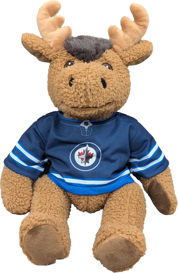 10 inch Curly Critter Moose, Winnipeg Jets