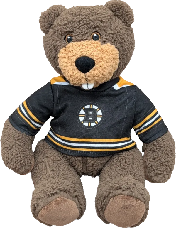 10 inch Curly Critter Beaver, Boston Bruins