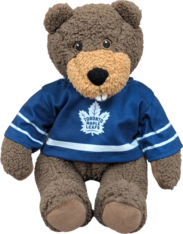 10 inch Curly Critter Beaver, Toronto Maple Leafs
