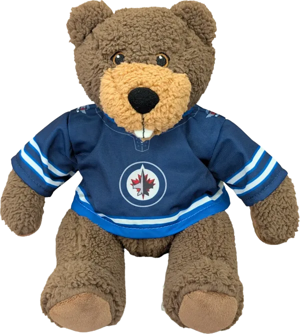 10 inch Curly Critter Beaver, Winnipeg Jets