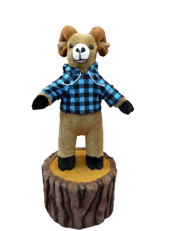 36 inch Character Ram on 12 inch Stump