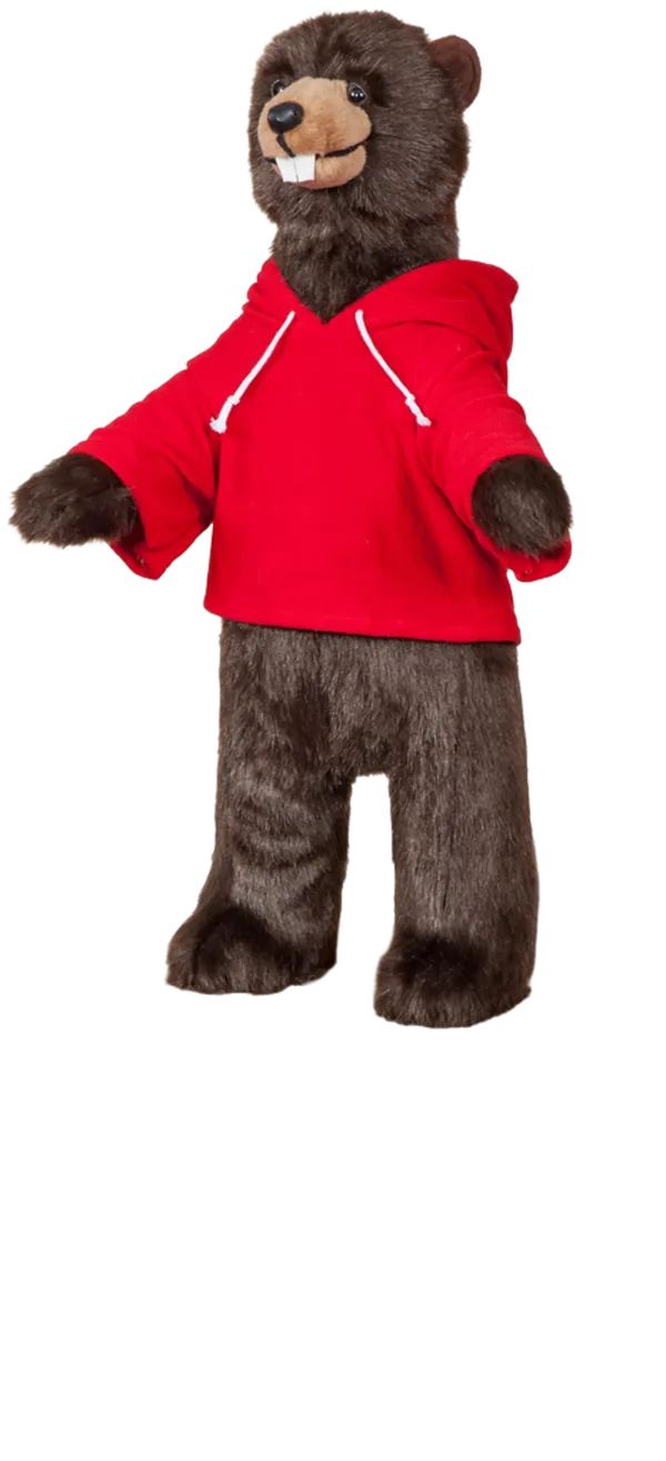 36 inch Character Beaver on 12 inch Stump