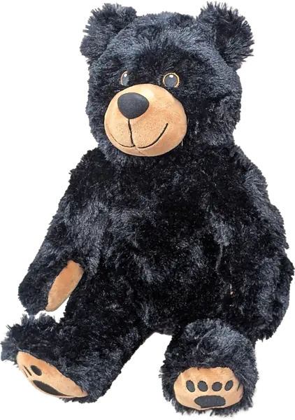 15 inch Sitting Black Bear plush